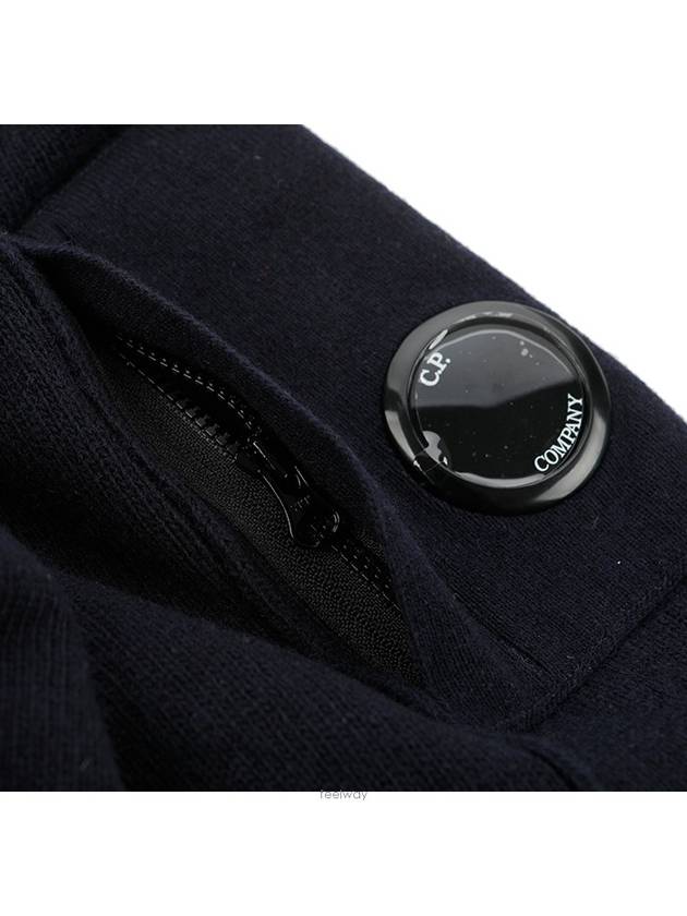 Lens Pocket Half Zip Up Wool Knit Top Navy - CP COMPANY - BALAAN.