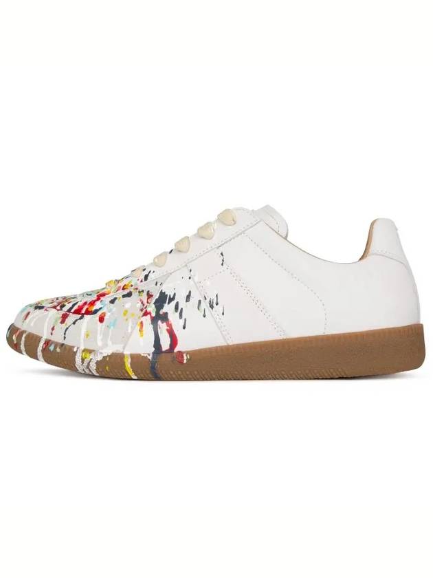 Men's Replica German Army Paint Low Top Sneakers White - MAISON MARGIELA - BALAAN 3