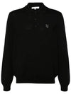 Maison Kitsune Bold Fox Head Patch Men s Wool Polo Knit MM00211 P199 - POLO RALPH LAUREN - BALAAN 2