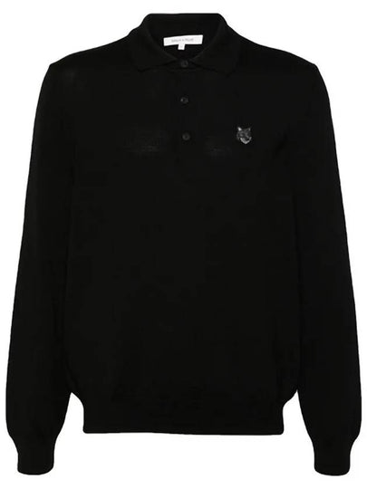 Maison Kitsune Bold Fox Head Patch Men s Wool Polo Knit MM00211 P199 - POLO RALPH LAUREN - BALAAN 2