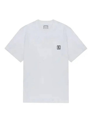 Back Logo Cotton Short Sleeve T-Shirt White - WOOYOUNGMI - BALAAN 1