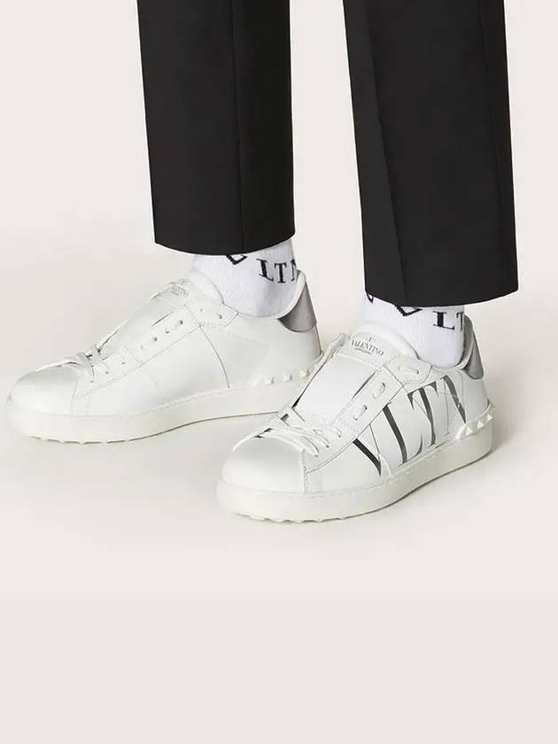 Rockstud Open Sneakers White Silver Tab VY2S0830PST F460 - VALENTINO - BALAAN 3