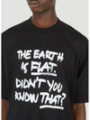 Flat Earth Flat Earth Print Cotton TShirt Black - VETEMENTS - BALAAN 4