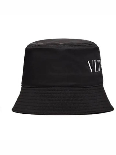 VLTN Logo Bucket Hat Black - VALENTINO - BALAAN 2