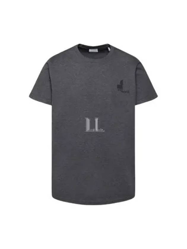 Zafferh Logo Print Short Sleeve T-Shirt Anthracite - ISABEL MARANT - BALAAN 2