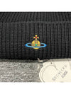 ORB Logo Sporty Beanie Black - VIVIENNE WESTWOOD - BALAAN 7