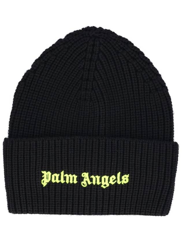 Classic Rib Beanie Black - PALM ANGELS - BALAAN 2