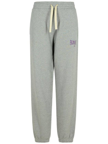 Palm Angels 'Jogger' Grey Cotton Pants - PALM ANGELS - BALAAN 1