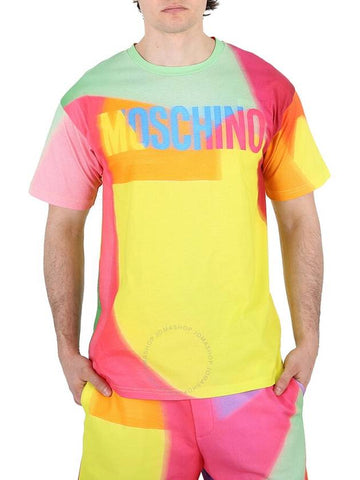 Moschino Multi Colorblock Oversized Logo T-Shirt, Size X-Small - MOSCHINO - BALAAN 1