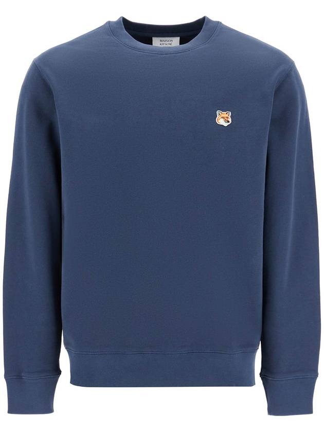 Fox Head Patch Regular Sweatshirt Midnight Blue - MAISON KITSUNE - BALAAN 2