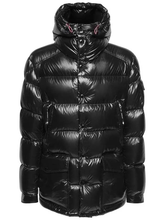 CHIABLESE logo patch hooded padded jacket black 1A001 62 5963V 999 - MONCLER - BALAAN 1