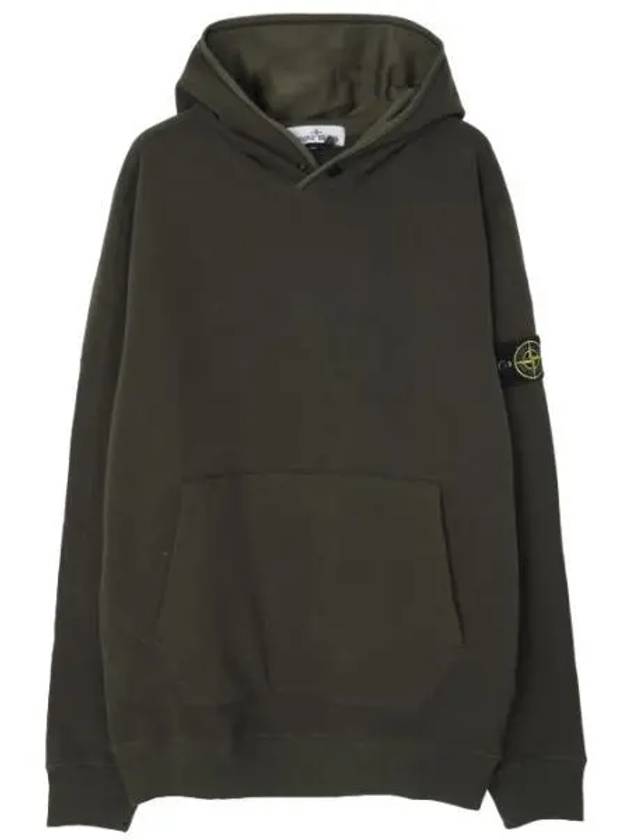 Stretch cotton fleece hoodie regular fit - STONE ISLAND - BALAAN 1