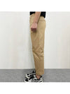 Fox Embroidery Regular Chino Cotton Straight Pants Beige - MAISON KITSUNE - BALAAN 5