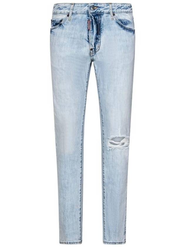 Cool Guy Distressed Skinny Jeans Blue - DSQUARED2 - BALAAN 2