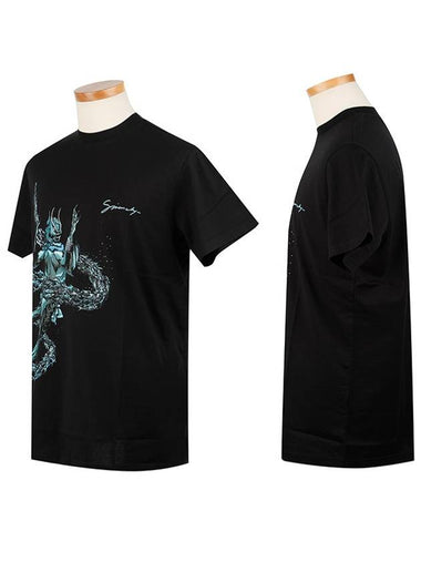 Pisces Printed Short Sleeved T-Shirt Black - GIVENCHY - BALAAN 1