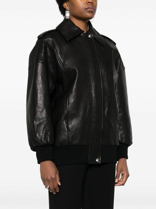 NB26 Women's Leather Jacket - ALEXANDER MCQUEEN - BALAAN 3