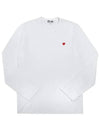 Long Sleeve T Shirt Men s Play Heart P1T308 2 - COMME DES GARCONS - BALAAN 2