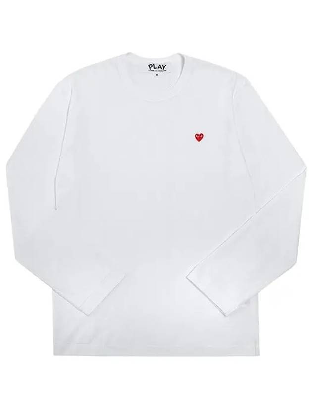 Long Sleeve T Shirt Men s Play Heart P1T308 2 - COMME DES GARCONS - BALAAN 2