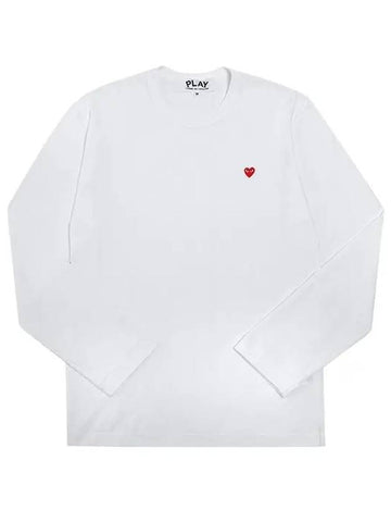 P1T308 2 Logo Patch Men's Long Sleeve TShirt - COMME DES GARCONS - BALAAN 1