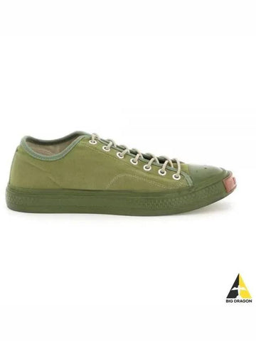 Canvas Sneakers Olive BD0225 - ACNE STUDIOS - BALAAN 1