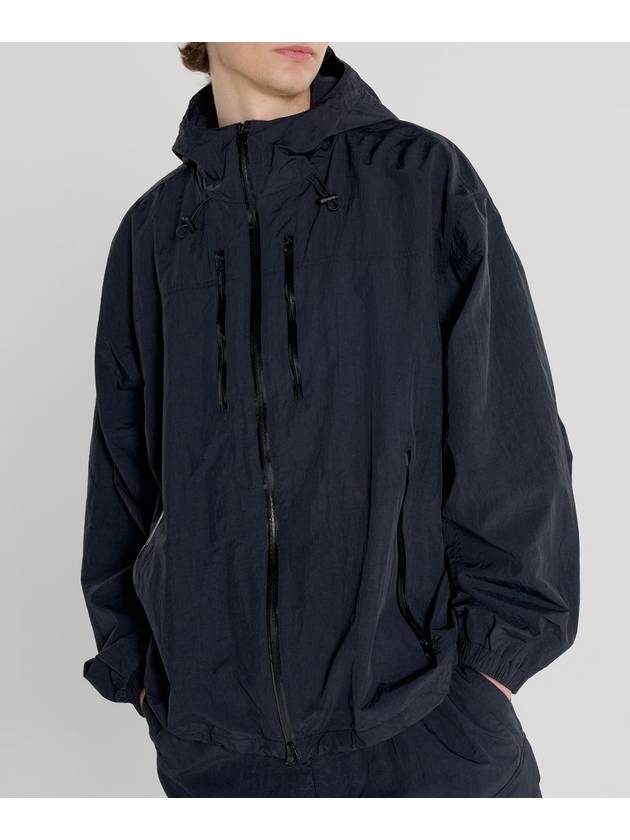 Light nylon windbreaker LIGHT NYLON WINDBREAKER BLACK - INTERSECTION - BALAAN 1