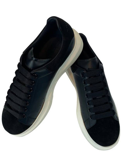 Suede Leather Low Top Sneakers Black - ALEXANDER MCQUEEN - BALAAN 2