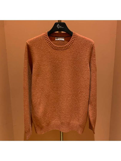 crew neck knit top orange - BRUNELLO CUCINELLI - BALAAN 2