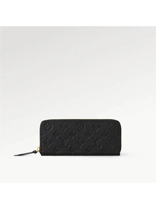 Cl?mence Monogram Empreinte Leather Long Wallet Black - LOUIS VUITTON - BALAAN 2