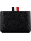 Pebble Grain Leather Mirror Case Black - THOM BROWNE - BALAAN.