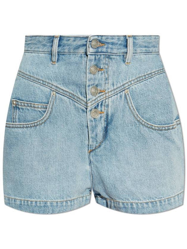 Isabel Marant Shorts Jovany, Women's, Light Blue - ISABEL MARANT - BALAAN 1