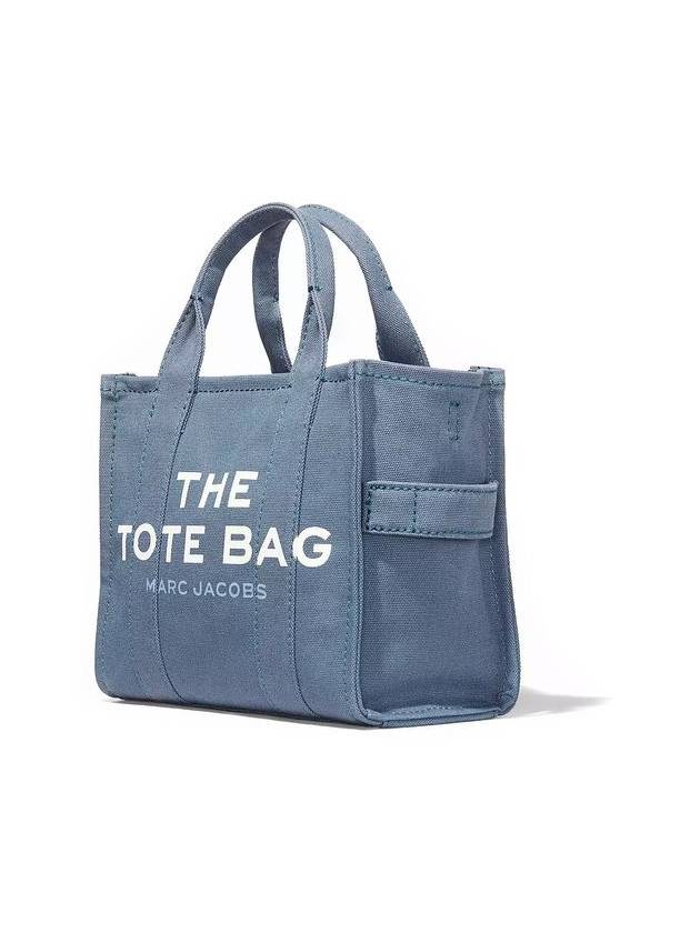 Logo Small Canvas Tote Bag Blue Shadow - MARC JACOBS - BALAAN 23