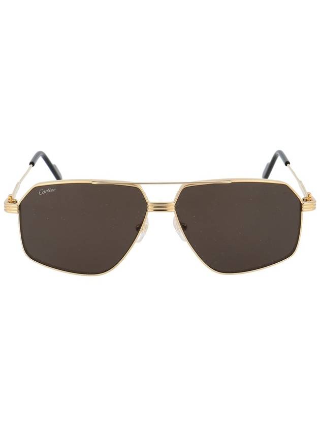 sunglasses CT0270S 001 001 GOLD GOLD GRAY - CARTIER - BALAAN 2