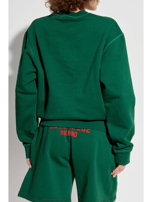 Dsquared2 Sweatshirt With Logo, Women's, Green - DSQUARED2 - BALAAN 4