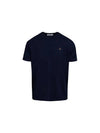 ORB Logo Cotton Short Sleeve T-Shirt Navy - VIVIENNE WESTWOOD - BALAAN 2