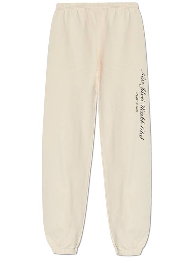 Sporty & Rich Sweatpants From The The Mountain Collection, Unisex, Cream - SPORTY & RICH - BALAAN 1