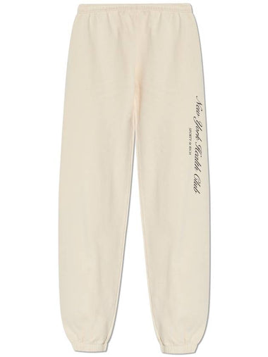 Sporty & Rich Sweatpants From The The Mountain Collection, Unisex, Cream - SPORTY & RICH - BALAAN 1