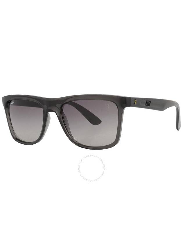 Ray Ban Scuderia Ferrari Grey Gradient Square Unisex Sunglasses RB4413M F69111 57 - RAY-BAN - BALAAN 3