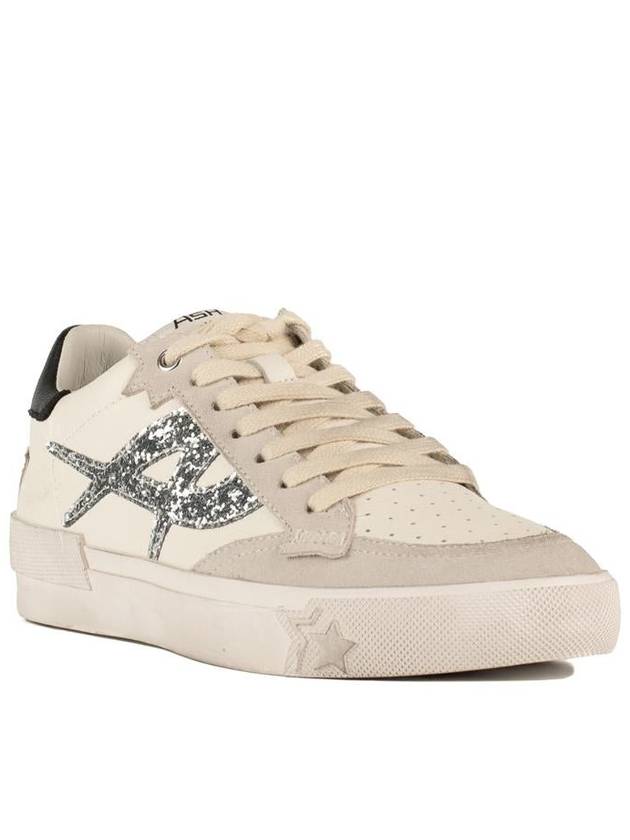 Ash Smooth Leather And Suede Sneakers With Silver Detailing - ASH - BALAAN 3