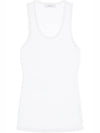 Wardrobe NYC Sleeveless T Shirt W1016R04WHT - WARDROBE.NYC - BALAAN 1