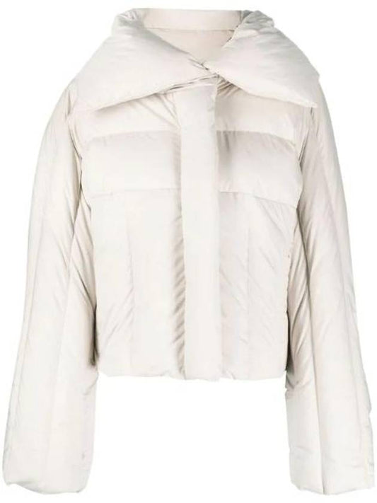 High Neck Puffer Crop Padding Cream - ACNE STUDIOS - BALAAN 1