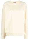 Mini Logo Crew Neck Sweatshirt Yellow - ACNE STUDIOS - BALAAN 1