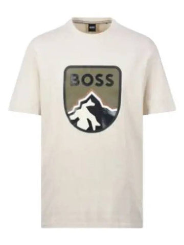 Boss Mountain Logo Printing Short Sleeve T Shirt - HUGO BOSS - BALAAN 1