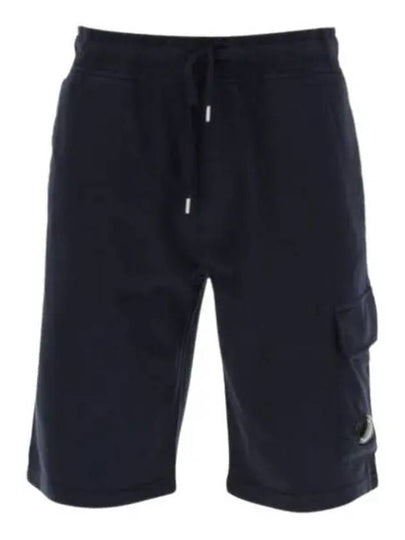 Light Fleece Utility Shorts Navy - CP COMPANY - BALAAN 2