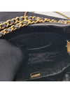 22 Gold Logo Shiny Calfskin Mini Shoulder Bag Black - CHANEL - BALAAN 10