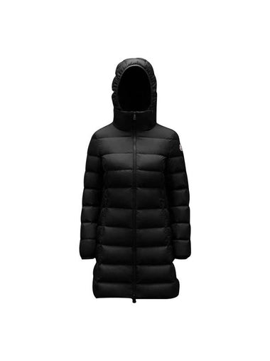 Gie Logo Patch Long Down Padding Black - MONCLER - BALAAN 1