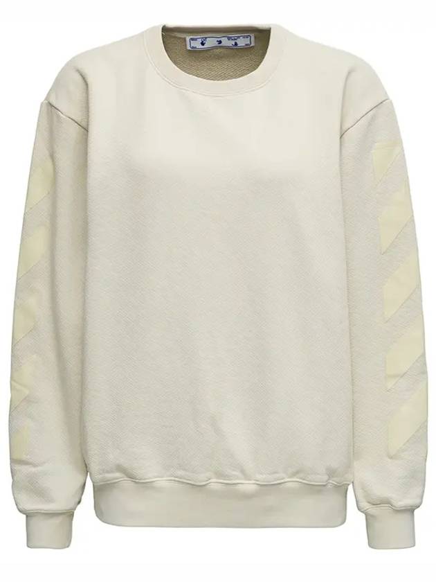 arrow print crew neck sweatshirt - OFF WHITE - BALAAN.