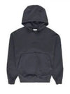 Cotton Fleece Embroidered Logo Hoodie Dark Grey Melange - STONE ISLAND - BALAAN 2