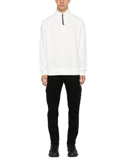 Light Fleece Sweatshirt White - CP COMPANY - BALAAN 2