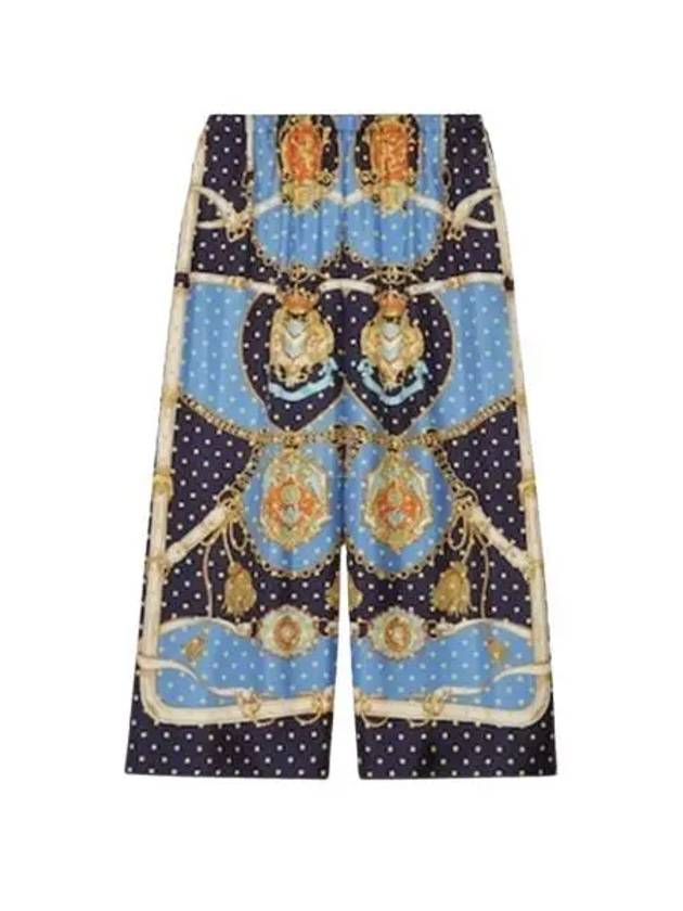 Polka Dot Silk Wide Pants - GUCCI - BALAAN 2