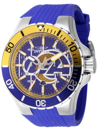 Invicta NFL Los Angeles Rams GMT Quartz Blue Dial Men's Watch 45405 - INVICTA - BALAAN 1